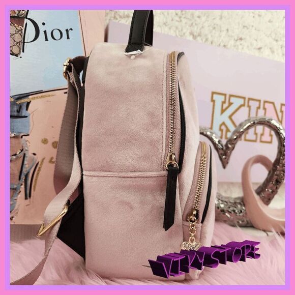 NWT 💕 Juicy Couture Velvet Backpack Embroidery Elegant & Luxurious #7087 💕 - Picture 7 of 9